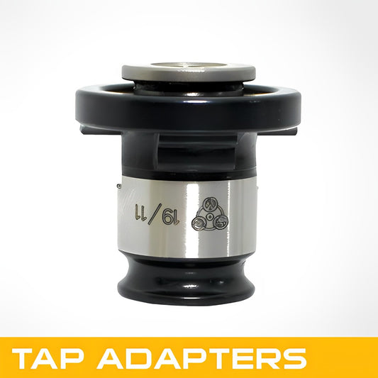 Rigid tap adapter for through-hole tapping applications