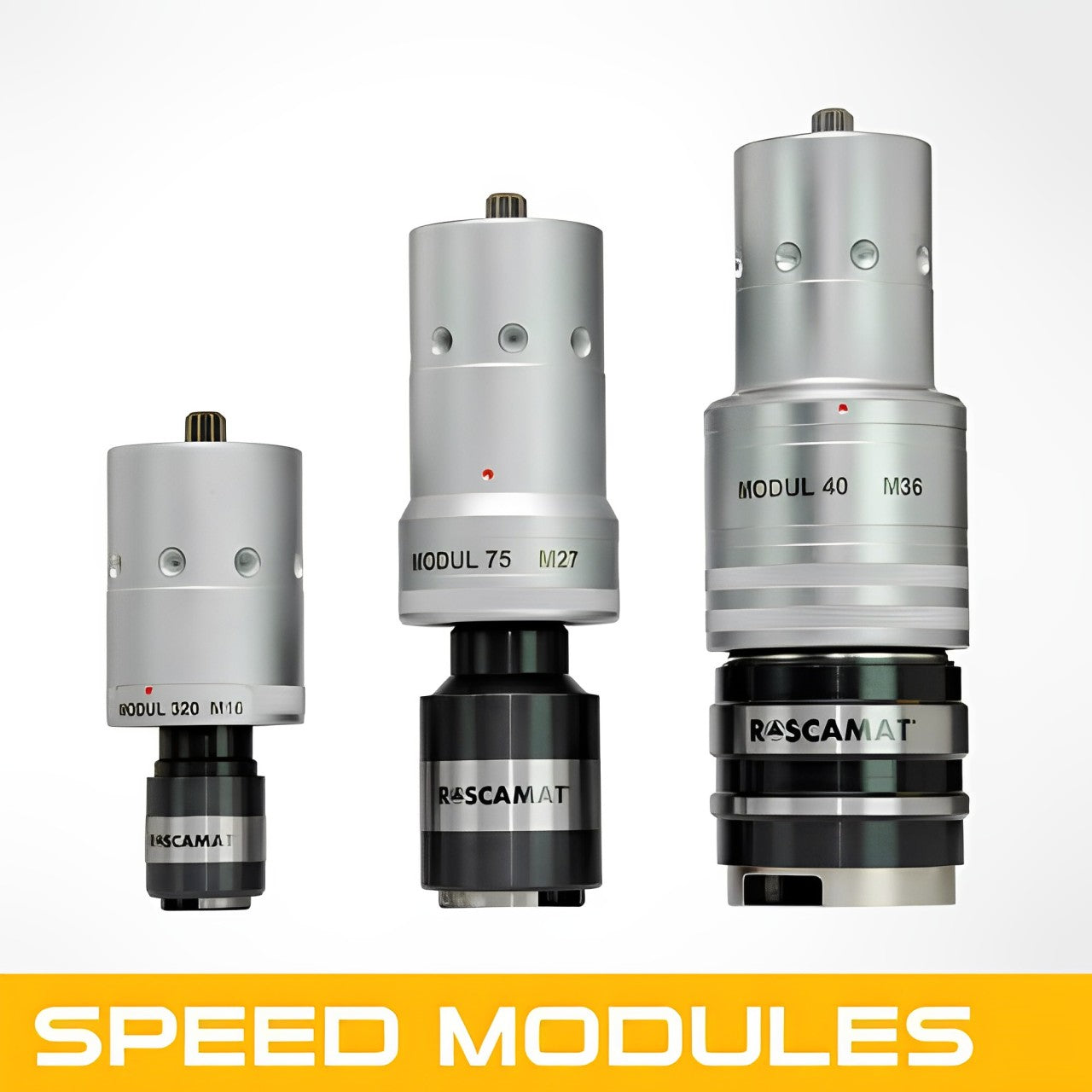 Set of interchangeable speed modules designed for use with SHARK brand tapping arms