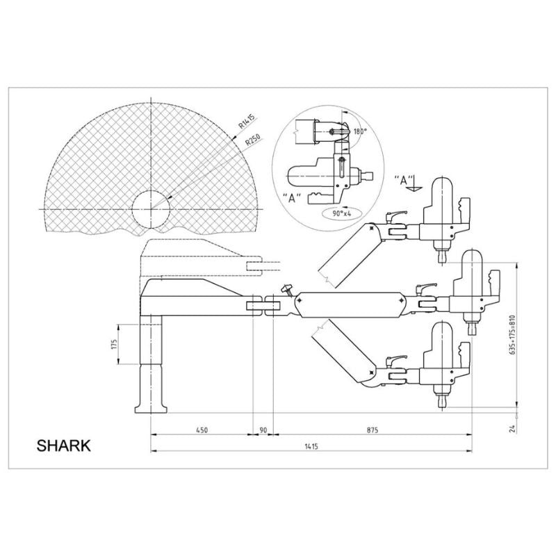 Digital rendering of Shark products specifications